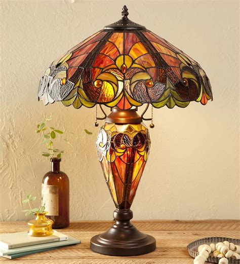 Wind And Weather Tiffany Inspired Stained Glass Lamp