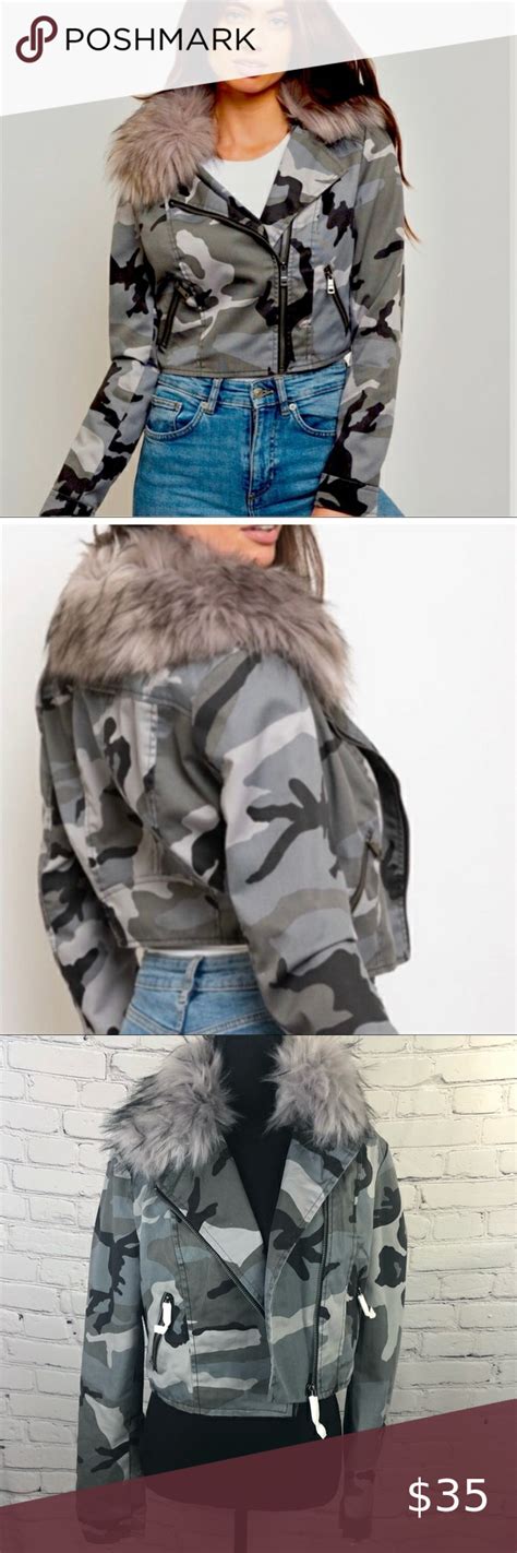 Coalition La Camouflage Cropped Jacket Multiple Sizes Sml Xl