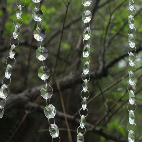 Diamond Hanging Crystal Garland Wedding Strand Adjustable Length Long