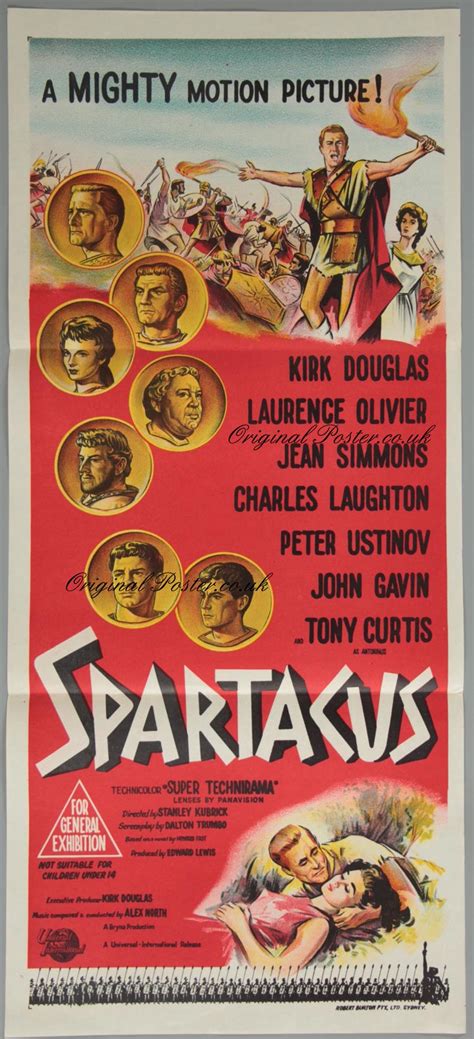 Spartacus Original Vintage Film Poster Original Poster Vintage Film And Movie Posters
