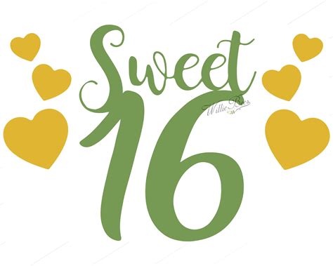 305 Happy Sweet 16 Birthday Svg Svg Png Eps Dxf File