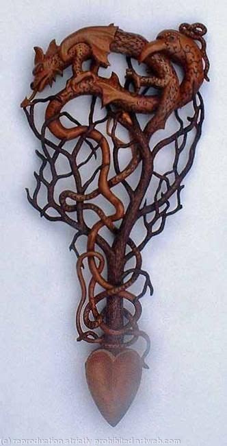 Revelation Tree Of Life Craft Art Davies Mike Carved Hand Love