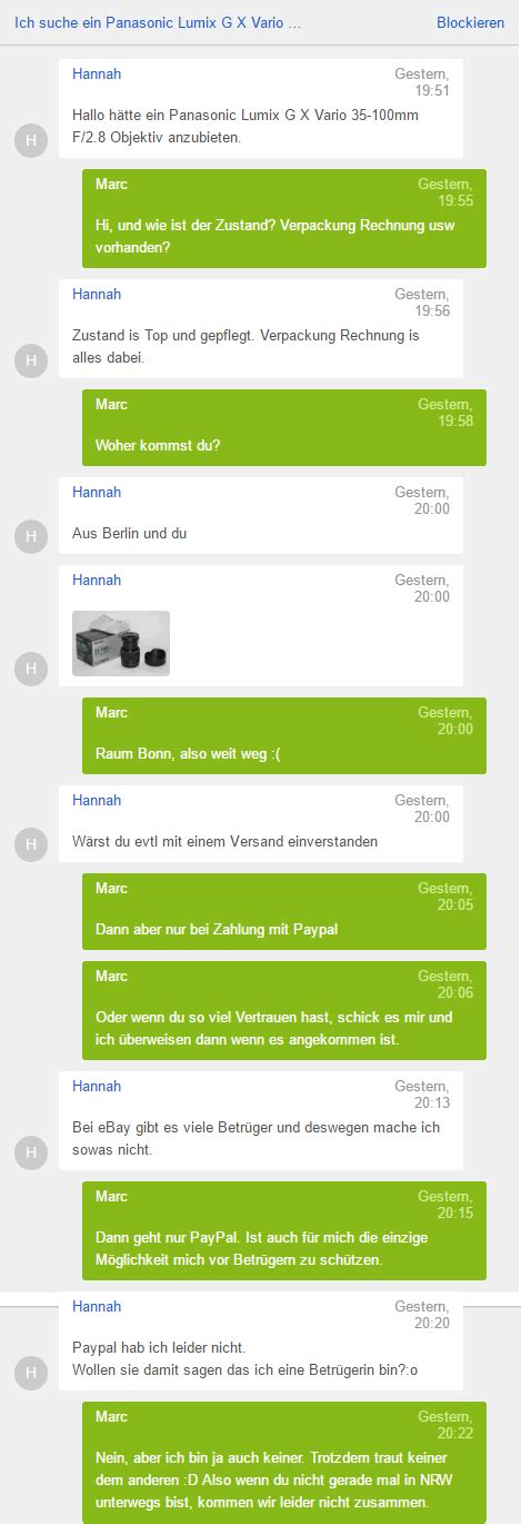 Aus ihrem land und aus ihrer region! Betrugsversuch bei eBay Kleinanzeigen Bild - 2016 09 28 08 ...