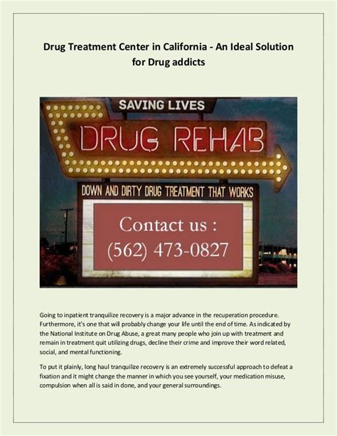 Drug Treatment Center In California An Ideal Solution For Drug Addi