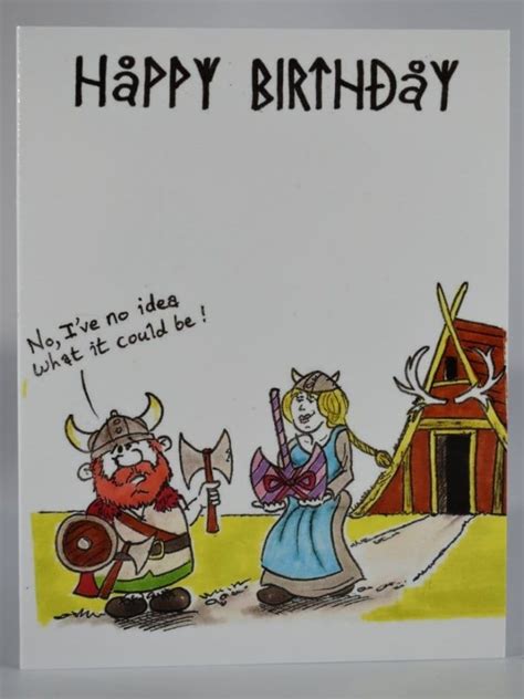 Viking Birthday Card 1 Etsy