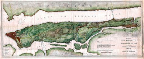 Manhattan Map 1776 One Mans World