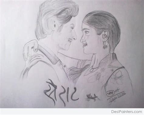 Pencil Sketch Of Couple Desi Painters