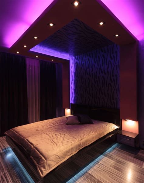 Purple Neon Lights For Bedroom Modern Bedroom Purple Bedrooms Fresh