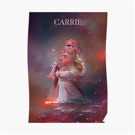 Carrie Painting Poster For Sale By Spookyspacefrog Redbubble