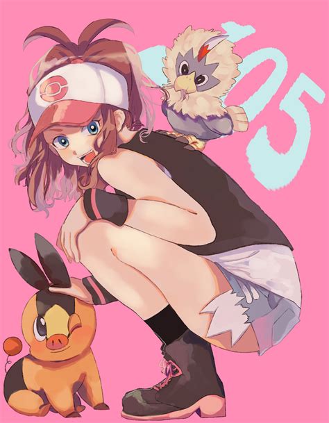 Hilda And Tepig Pokemon And 2 More Drawn By Karinnasi0402 Danbooru