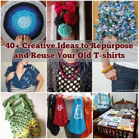 40 Creative Ideas To Repurpose And Reuse Your Old T Shirts Old T Shirts T Shirt Diy