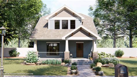 2 Story Craftsman Style House Plan Read Cottage Craftsman Bungalow