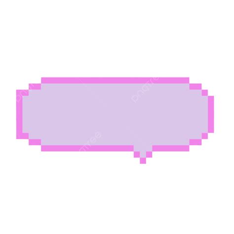 Comics Text Dialog Box Png Transparent Purple Pixel Art Strip Text Box
