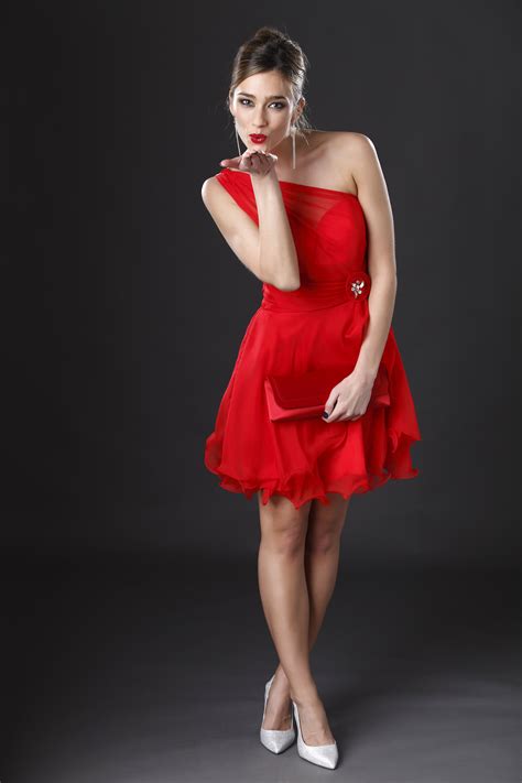 Classy Red Cocktail Dress Dresses Strapless Dress Formal Red