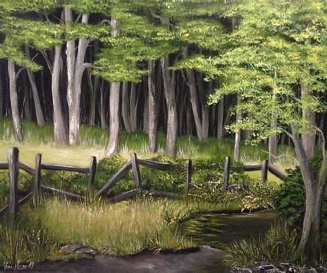 Kunst moderne malerei kostenloses bild auf pixabay. Weiher am Waldrand - Wald, Gras, Gelb, Malerei von Karin ...
