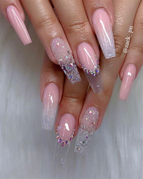 51 Pretty Crystal Nails Art Designs In Summer 2019 Romantic Nails