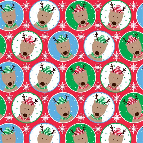 Christmas Reversible Wrapping Paper, Stripes, Polka Dots, Plaids