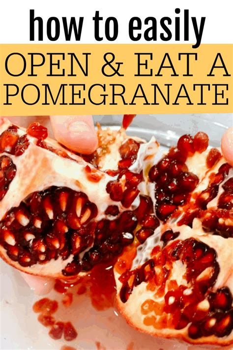 How To Cut Open Pomegranate Easily Pictures And Step By Step Tutorial