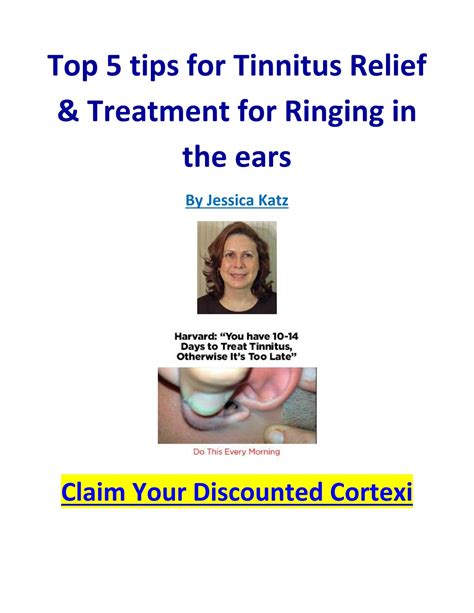 Ppt Top 5 Tips For Tinnitus Relief And Treatment For Ringing In The