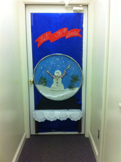 Deck The Door Contest Snow Globe Christmas Door Decorations