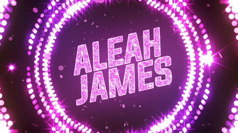 aleah james custom entrance video titantron youtube