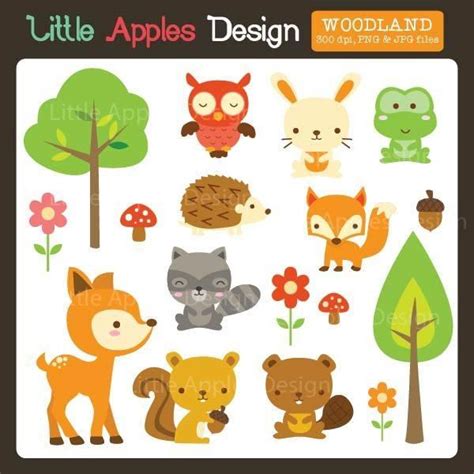 Forest Animals Woodland Clipart Bird Clipart Animal Clipart Photoshop