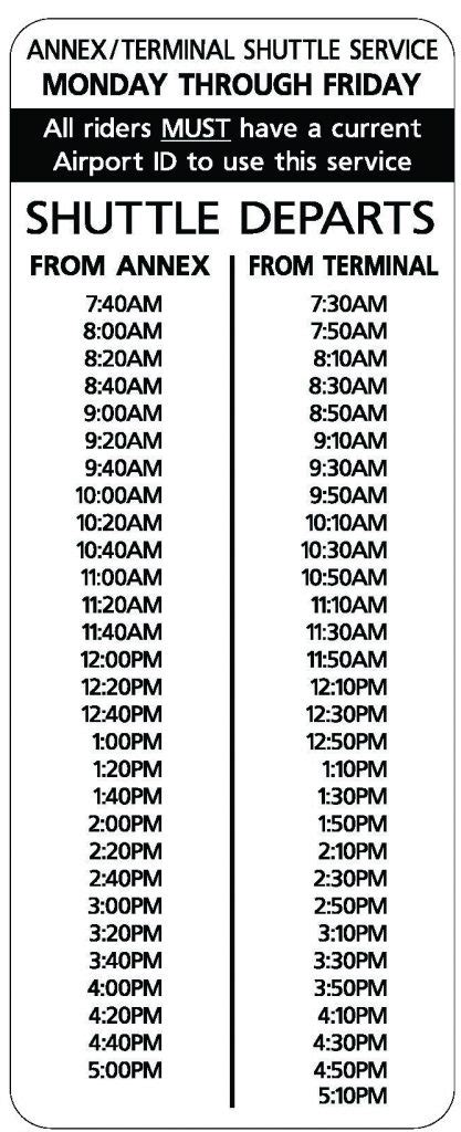 Instead, atm operational hours have now been limited to between 8 am and 8 pm. Annex-Terminal Transportation | MCO Cares