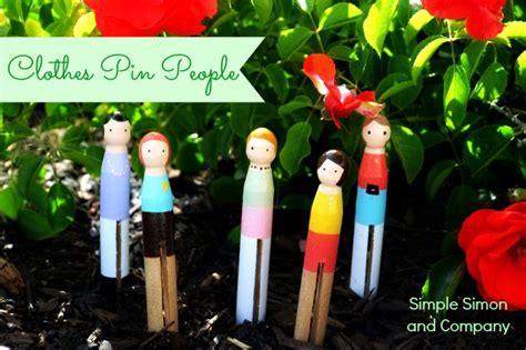 Clothes Pin People Simple Simon And Company