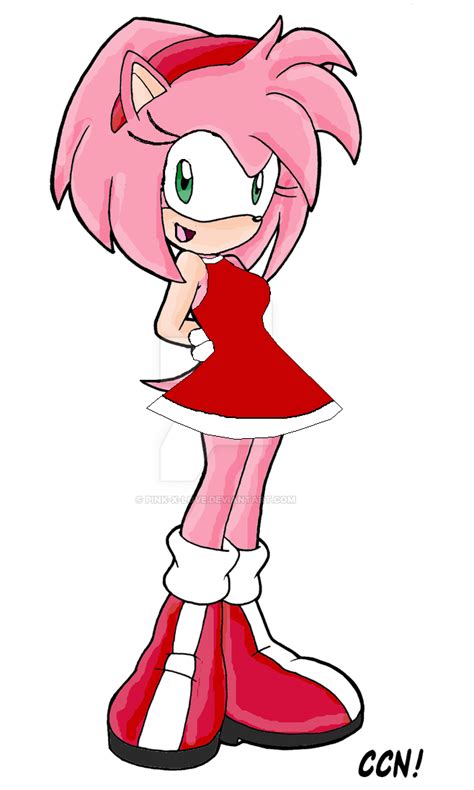 Amy Rose By Ccn Amy Rose Drawing Cartoon Characters Sonic And Amy