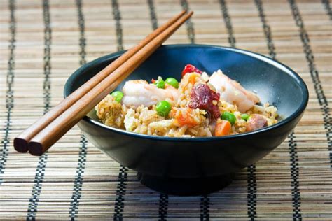 Fried Rice In A Bowl Stock Image Image Of Mixed Rice 19120483