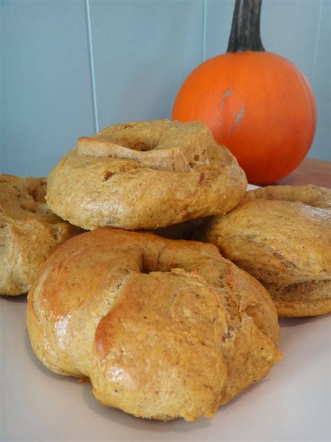 Homemade Pumpkin Spice Bagels