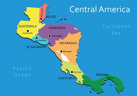 Relativamente Adaptación Cosquillas Mapa Mundo De America Central