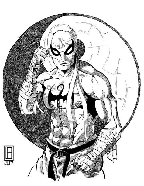Iron Fist By Lbaneto On Deviantart Marvel Art Drawings Cute Drawings