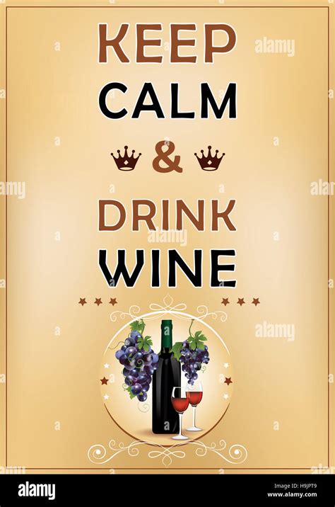 Keep Calm And Drink Wine Printable Wall Poster Wall Poster For