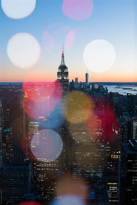 New York City Creative Lights Skyline By Stocksy Contributor Simone Wave Stocksy