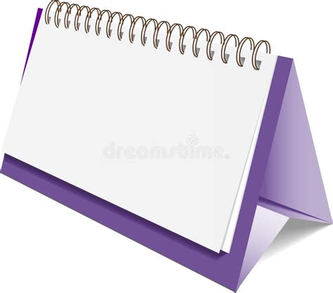 Blank Desktop Calendars Stock Illustration Illustration Of Message