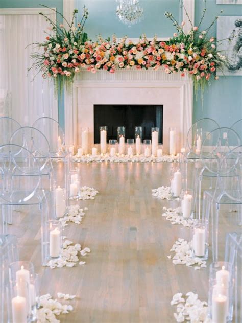 There are so many unique and customizable ideas for wedding arch decoration, such as wedding flowers, greenery, fabric, and so much. Modern Indoor Wedding Altar | HGTV