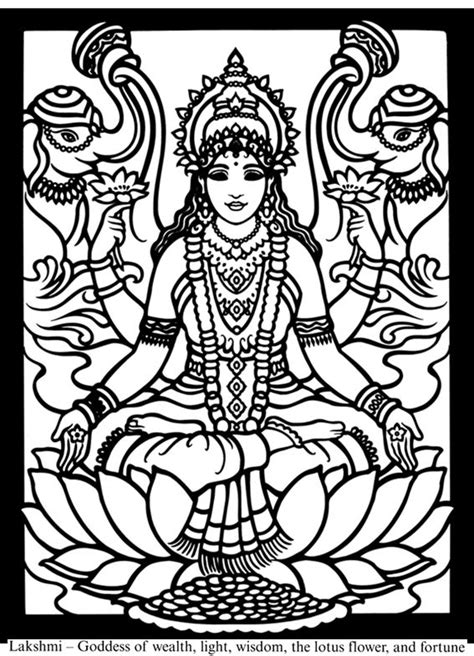 List Of Hindu Gods Printable Coloring Pages Ideas