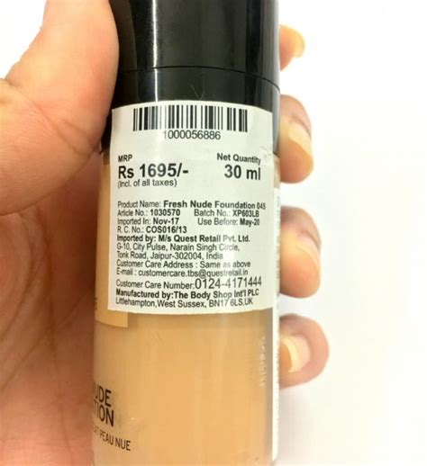 The Body Shop Fresh Nude Foundation Review Swatches