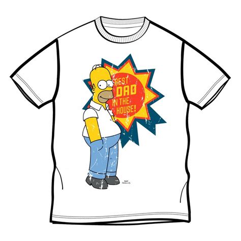 T Shirt Simpsons Homer Best Dad In The House Figurine Collector