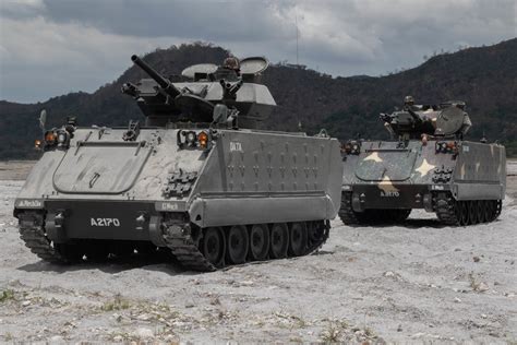 Philippine Army M113a2 Fire Support Vehicles Participating