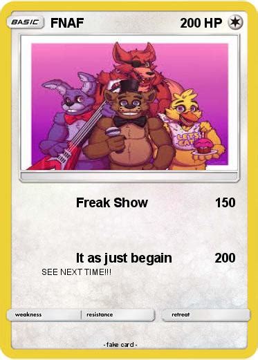 Pokémon Fnaf 513 513 Freak Show My Pokemon Card