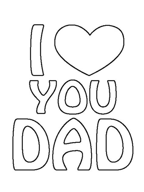 Coloring Pages Happy Birthday Daddy