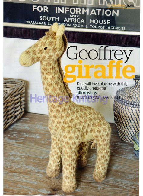 Giraffe Toy Dk Knitting Pattern 99p By Heritageknitting1 On Etsy