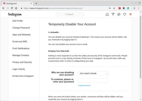 Once you'll follow all the steps your account will disable for temporarily not permanently. How to Delete Your Instagram Account