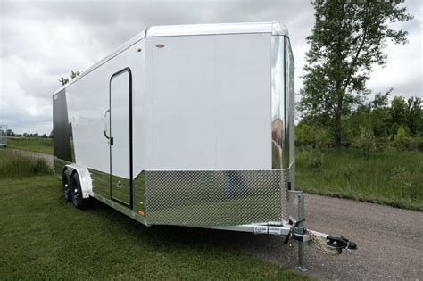 Deluxe V Nose 8ft Wide Aluminum Enclosed Cargo Trailer