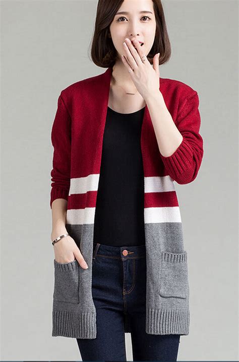 Winter Spring Cardigans Women Fashion Long Cardigan Sweaters For Ladies