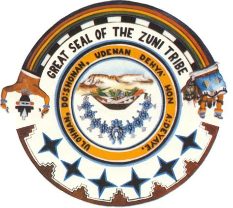 Great Seal Of The Zuni Native American Tribe Native American