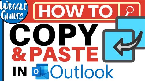 How To Copy And Paste In Microsoft Outlook Youtube