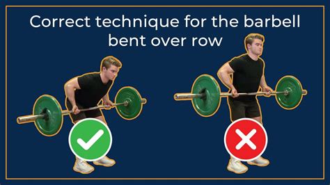 How To Perform The Barbell Bent Over Row Youtube